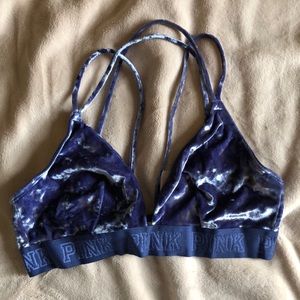 PINK velvet bralette